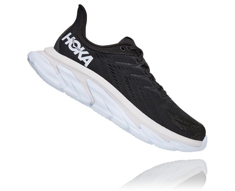 Hoka One One Koşu Ayakkabısı Erkek Siyah/Beyaz - Clifton Edge - ZH8149607